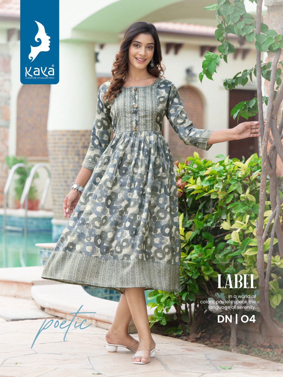 Label By Kaya Rayon Designer Printed urtis Catalog